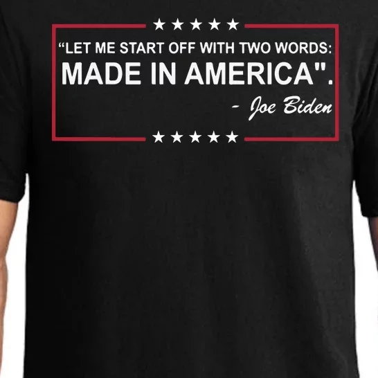 Two Words Made In America Anti Joe Biden Pajama Set