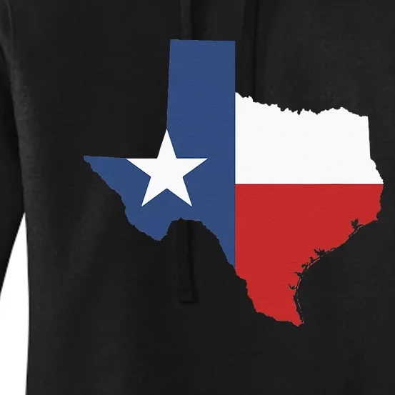 Texas Women Men Texas State Lone Star Flag Map Women's Pullover Hoodie