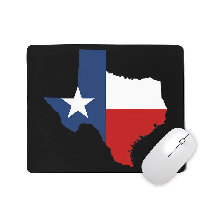 Texas Women Men Texas State Lone Star Flag Map Mousepad