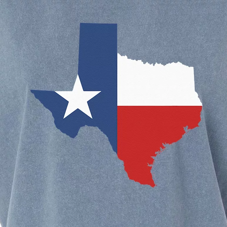 Texas Women Men Texas State Lone Star Flag Map Garment-Dyed Women's Muscle Tee