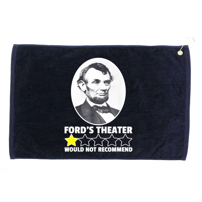 Theater Would Not Recommend 1Star Abraham Lincoln Grommeted Golf Towel