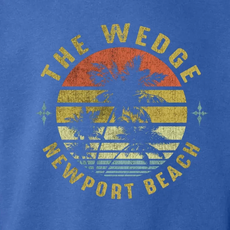 The Wedge Newport Beach Retro Palm Sunset Meaningful Giftbeach Design Gift Toddler Hoodie