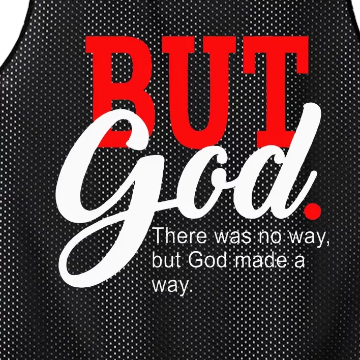 There was no way but God Mesh Reversible Basketball Jersey Tank