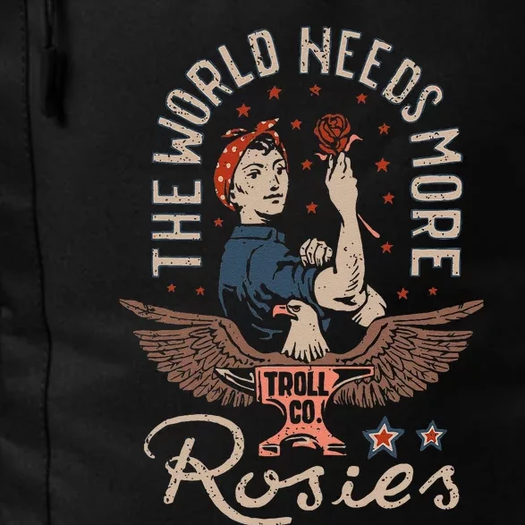 The World Needs More Rosies Funny Design Daily Commute Backpack