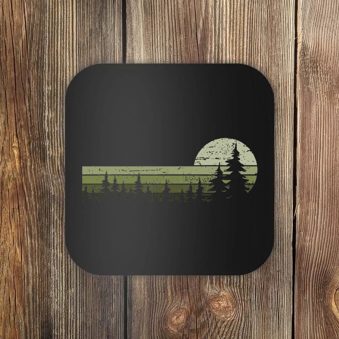 Trees Wildlife Nature Vintage Forest Coaster