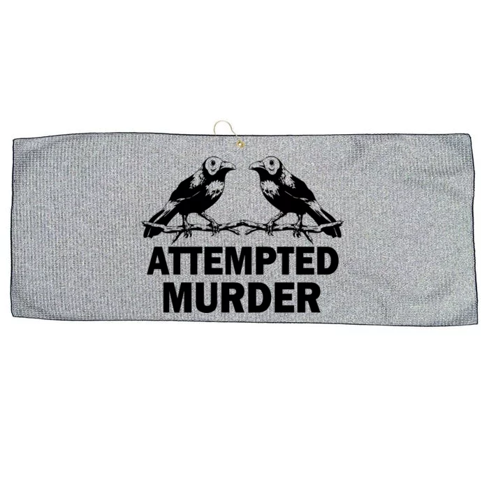 Two Crows Attempted Murder Large Microfiber Waffle Golf Towel