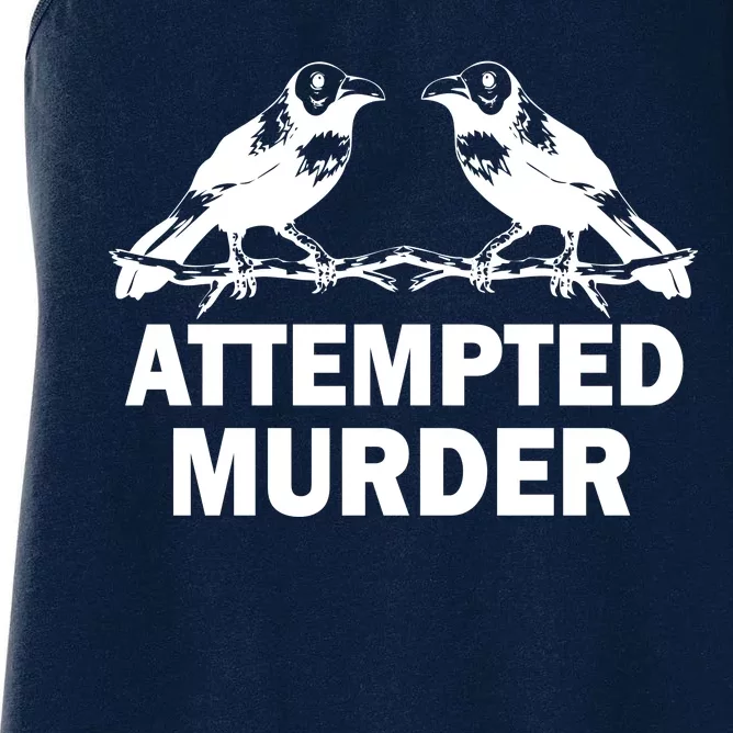 Two Crows Attempted Murder Women's Racerback Tank