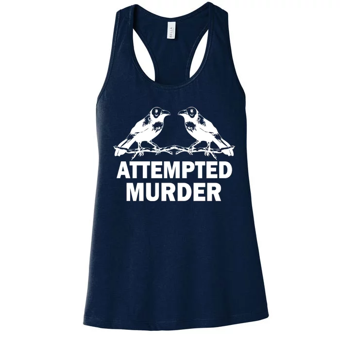 Two Crows Attempted Murder Women's Racerback Tank