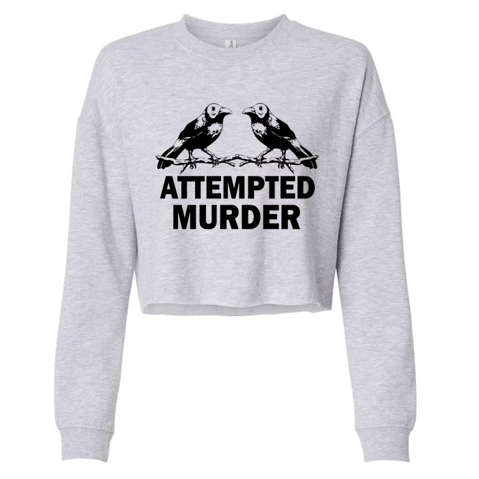 Two Crows Attempted Murder Cropped Pullover Crew