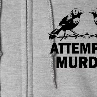 Two Crows Attempted Murder Full Zip Hoodie