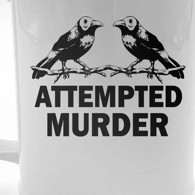 Two Crows Attempted Murder Front & Back Beer Stein