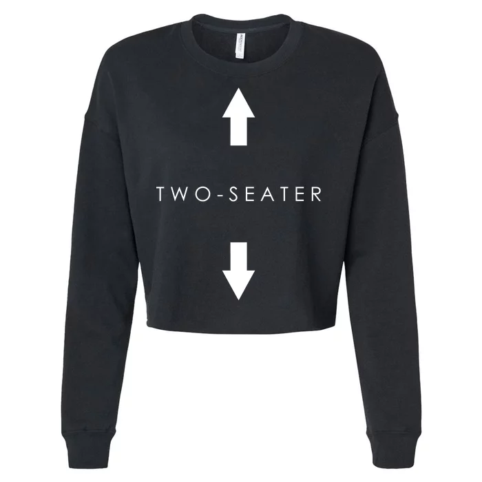 Two-Seater Arrow Classic Logo Cropped Pullover Crew