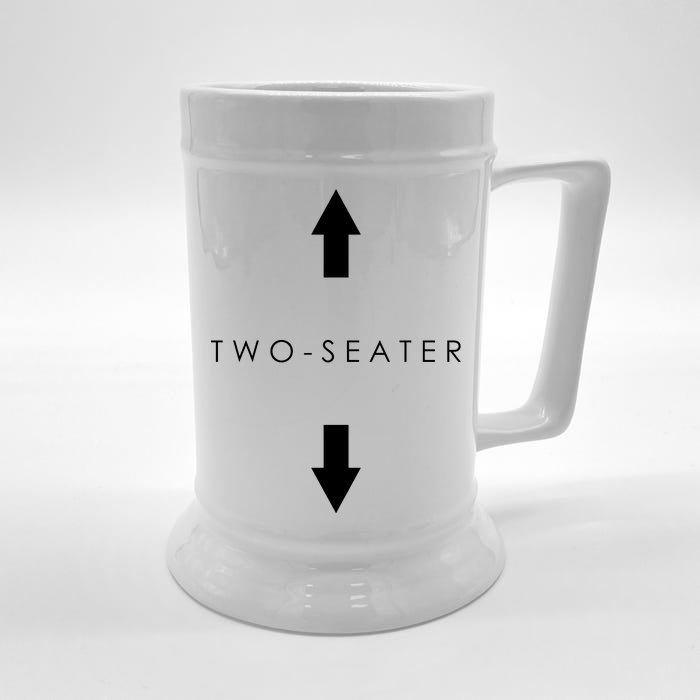 Two-Seater Arrow Classic Logo Front & Back Beer Stein