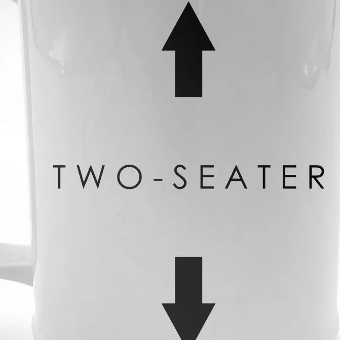 Two-Seater Arrow Classic Logo Front & Back Beer Stein