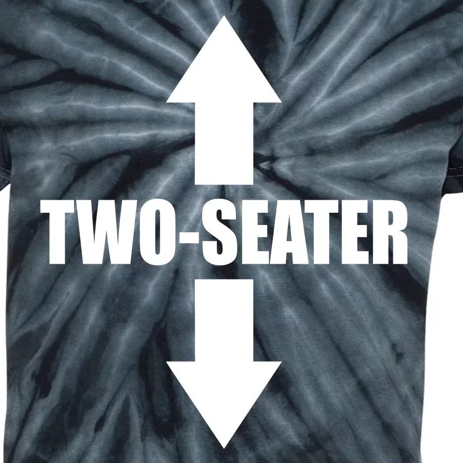 Two Seater Arrow Funny Kids Tie-Dye T-Shirt