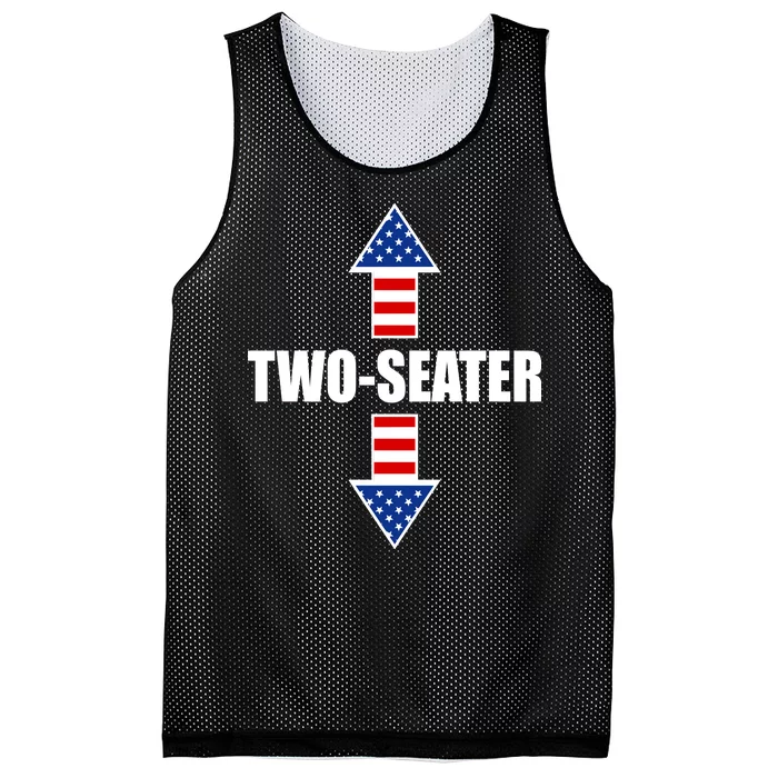 Two-Seater USA Flag Arrows Funny Mesh Reversible Basketball Jersey Tank