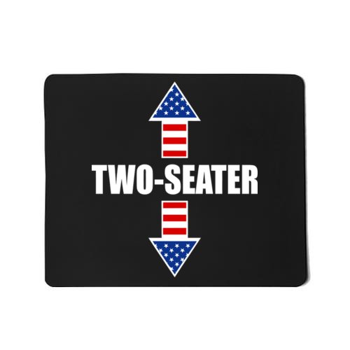 Two-Seater USA Flag Arrows Funny Mousepad