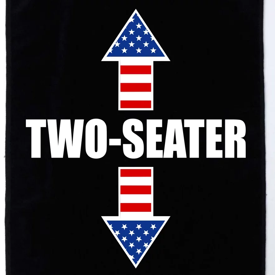 Two-Seater USA Flag Arrows Funny Platinum Collection Golf Towel