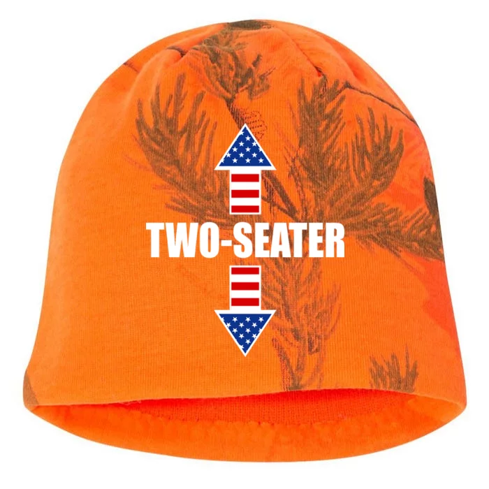 Two-Seater USA Flag Arrows Funny Kati - Camo Knit Beanie