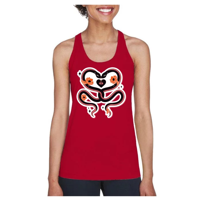 Two Snakes Sad Romance Women's Racerback Tank