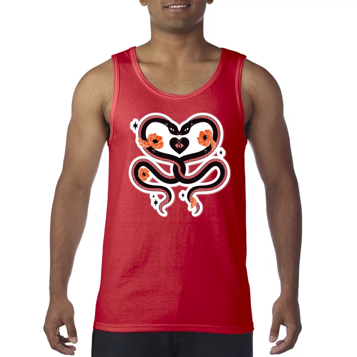 Two Snakes Sad Romance Tank Top