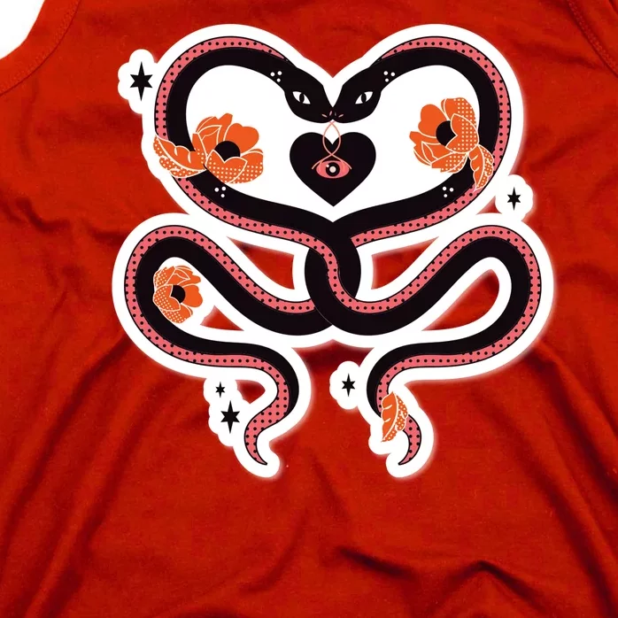 Two Snakes Sad Romance Tank Top