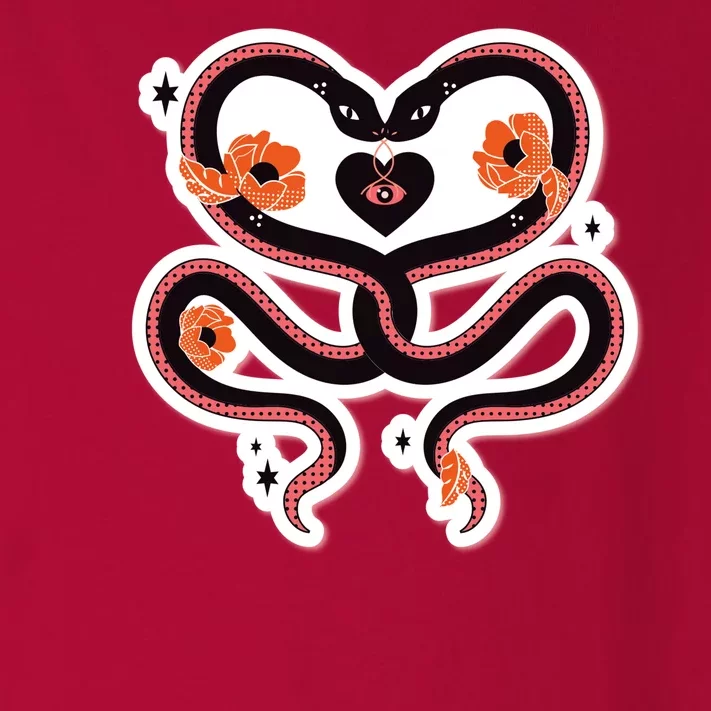 Two Snakes Sad Romance Toddler Long Sleeve Shirt