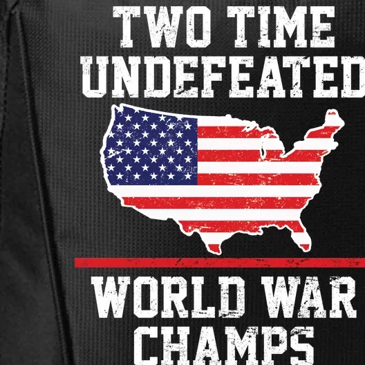 Two Time Undefeated World War Champs City Backpack