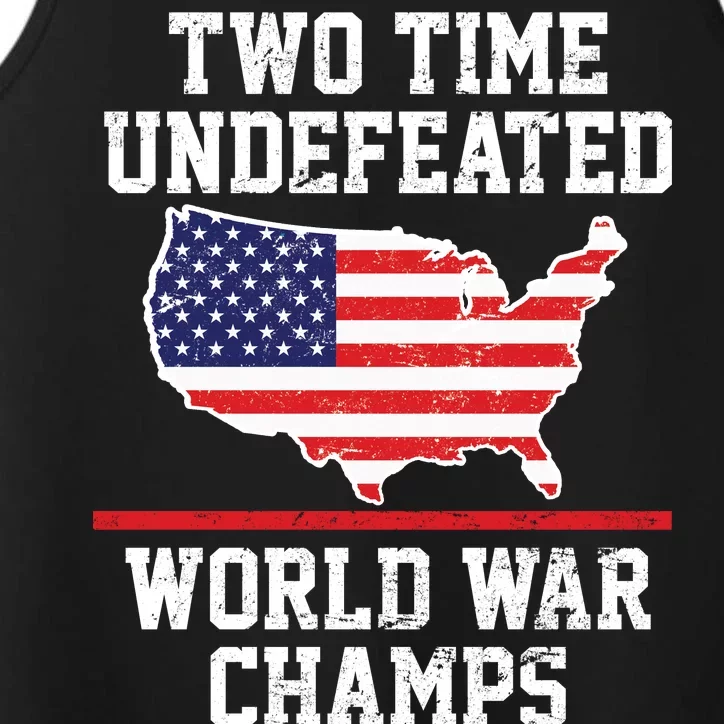 Two Time Undefeated World War Champs Performance Tank