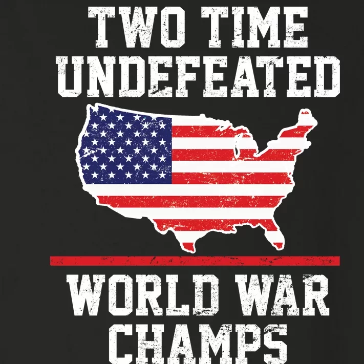 Two Time Undefeated World War Champs Toddler Long Sleeve Shirt