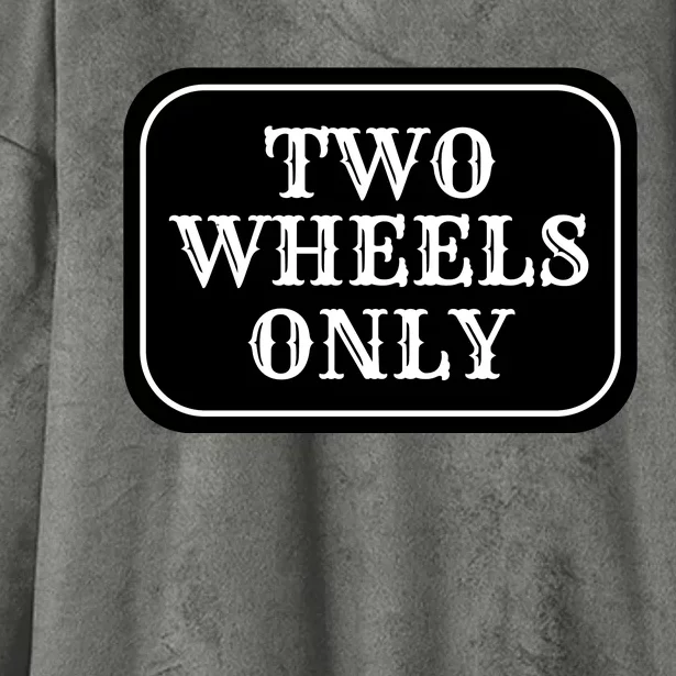 Two Wheels Only Hooded Wearable Blanket