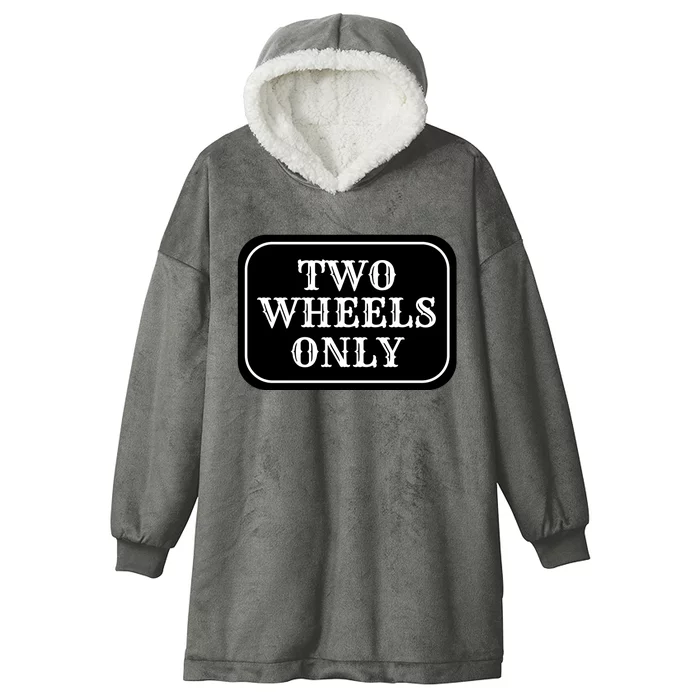 Two Wheels Only Hooded Wearable Blanket