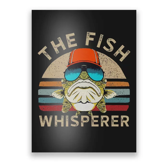 The Whisperer Of Fish Retro Vintage Fishing Angler Fisherman Poster