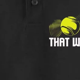 That Was Out Tennis Player Sports Lover Matching Team Dry Zone Grid Performance Polo