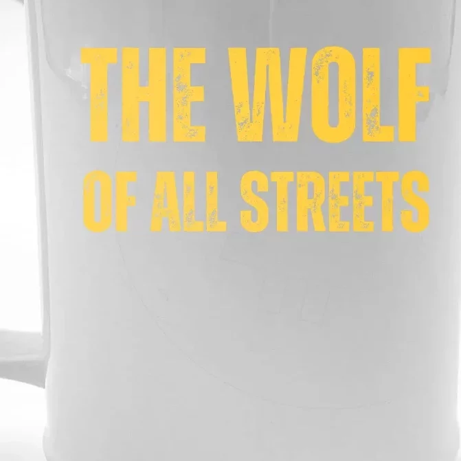 The Wolf Of All Streets Front & Back Beer Stein