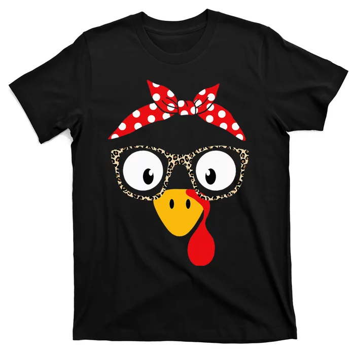 Turkey Woman Or Girl With Leopard Glasses T-Shirt