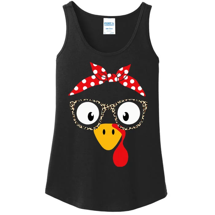 Turkey Woman Or Girl With Leopard Glasses Ladies Essential Tank