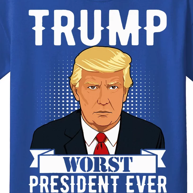 Trump Worst President Ever Political Statet Kids T-Shirt