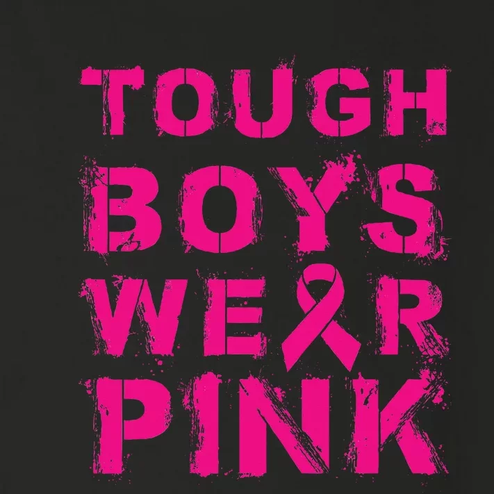 Tough Wear Pink Cool Pink Breast Cancer Awareness Kids Toddler Long Sleeve Shirt