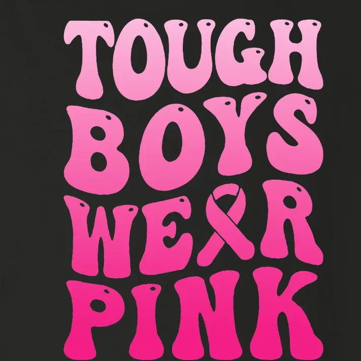 Tough Wear Pink Cool Pink Breast Cancer Support Squad Toddler Long Sleeve Shirt