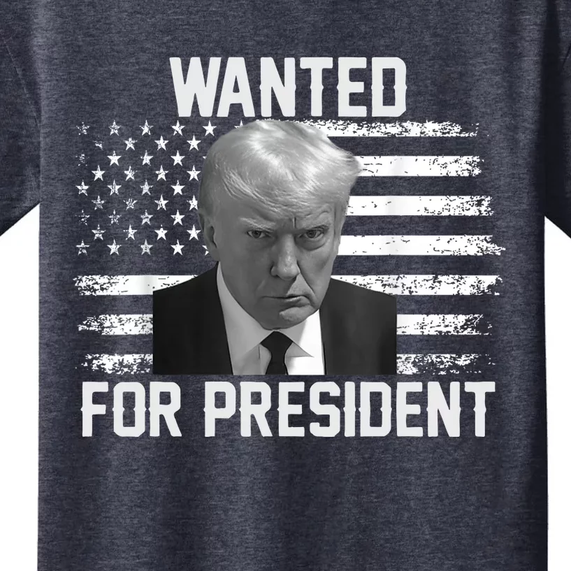 Trump Wanted President Trump Mugshot Kids T-Shirt