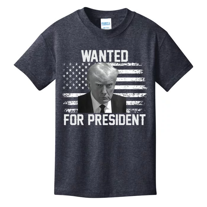 Trump Wanted President Trump Mugshot Kids T-Shirt