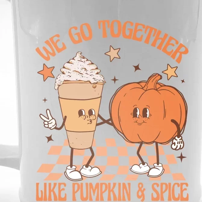 Thanksgiving We Pumpkin Spice Autumn Fall Go Together Like Front & Back Beer Stein