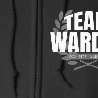 Team Warden Proud Family Member Warden Full Zip Hoodie