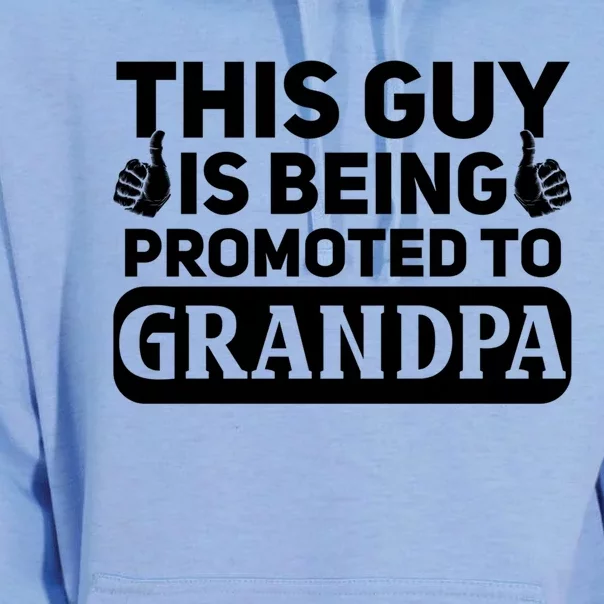 This Was Promoted To Grandpa Funny Gift Unisex Surf Hoodie