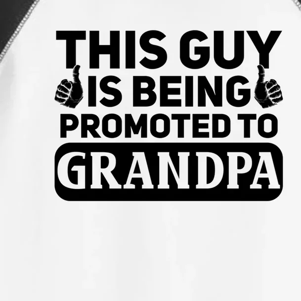 This Was Promoted To Grandpa Funny Gift Toddler Fine Jersey T-Shirt