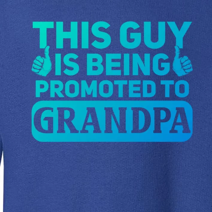 This Was Promoted To Grandpa Funny Gift Toddler Sweatshirt