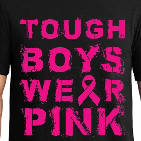 Tough Wear Pink Cool Pink Breast Cancer Awareness Pajama Set