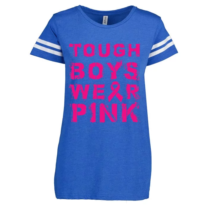 Tough Wear Pink Cool Pink Breast Cancer Awareness Enza Ladies Jersey Football T-Shirt