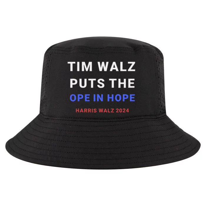 Tim Walz Puts The Ope In Hope Harris Walz 2024 Midwest Cool Comfort Performance Bucket Hat